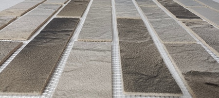 Гибкий кирпич на сетке Премиум Градиент 15-12-3, «Каменный город» Гибкий кирпич на сетке Премиум Градиент 15-12-3