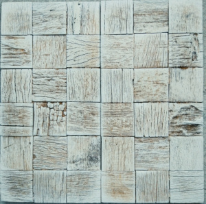 Древесная мозаика коричневая платина