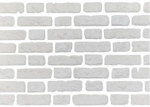 Венеция белый с половинками 50/50 (гипс)