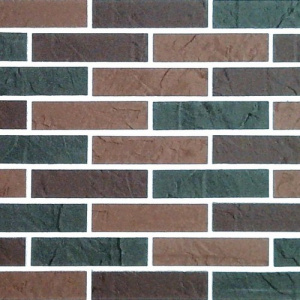 Гибкий кирпич на сетке Премиум Хризолит Микс