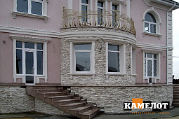Фасады и цоколь с фактурой "сланец"