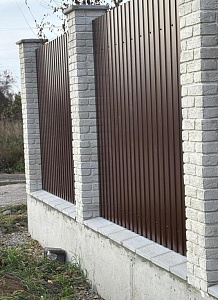 БЛОК ДЛЯ СТОЛБА ЗАБОРА ФАКТУРНЫЙ 