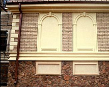 Фасады и цоколь с фактурами "под необработаный камень"